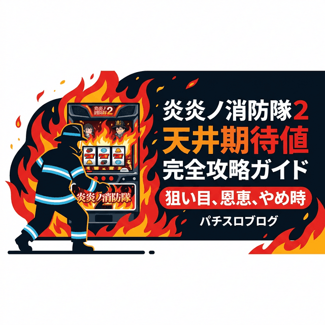 炎炎2 天井 狙い目は等価500G〜|ボーナス間850G・炎炎ループ間2000G・罠スルー天井・やめどき【スマスロ炎炎ノ消防隊2・計算ツール付き】