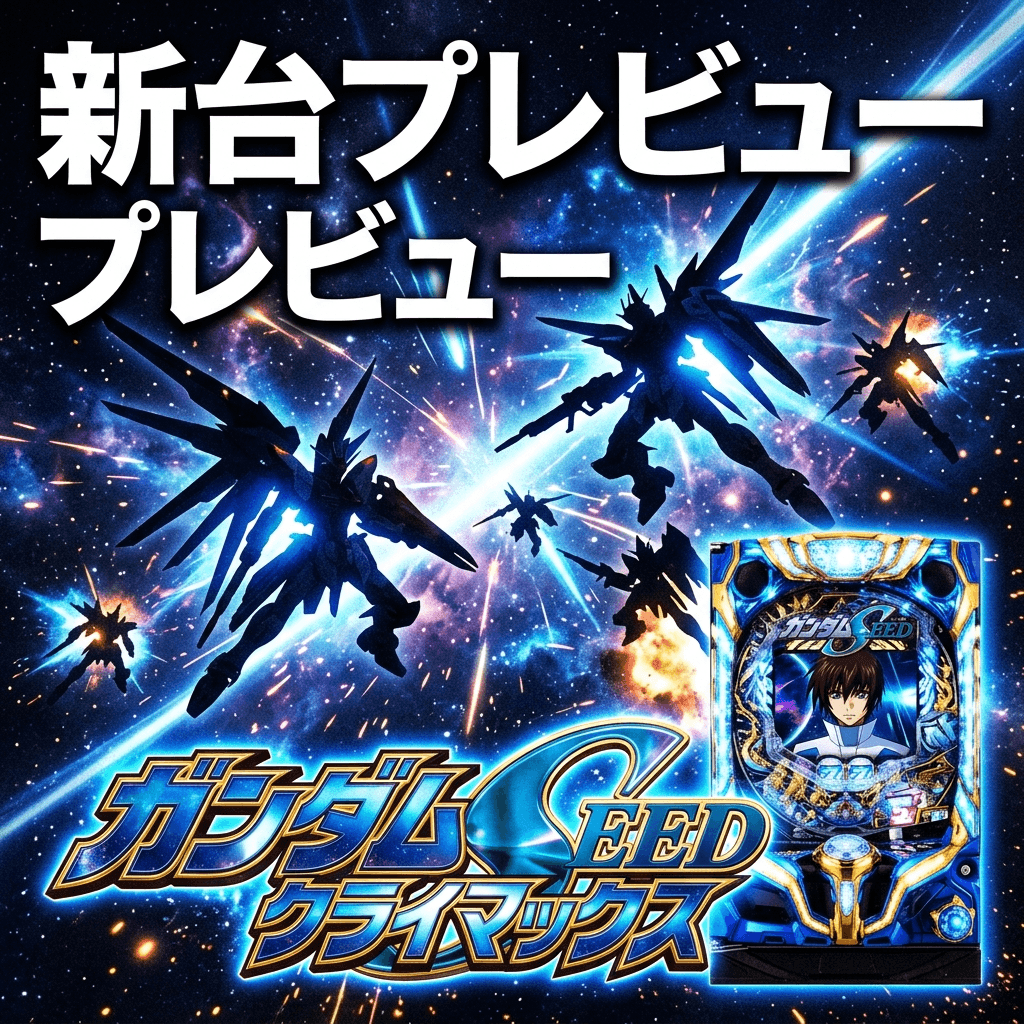 eフィーバー機動戦士ガンダムSEED クライマックス 導入前まとめ — 2026年8月3日、お盆商戦の直LT大本命
