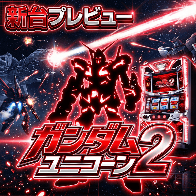 【新台プレビュー】ガンダムユニコーン2|ミズホが放つガンダムスマスロの最新作