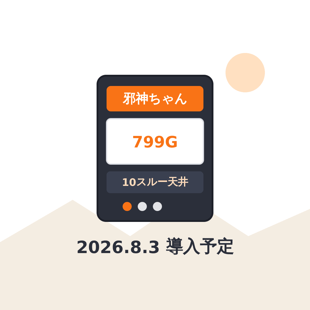 L邪神ちゃんドロップキック 天井・スペックまとめ — 799G天井×ボーナス10スルー・8月3日導入
