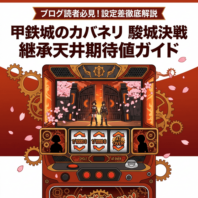 【計算ツール付き】カバネリ海門決戦 天井期待値攻略|周期天井×G数天井の最適判断