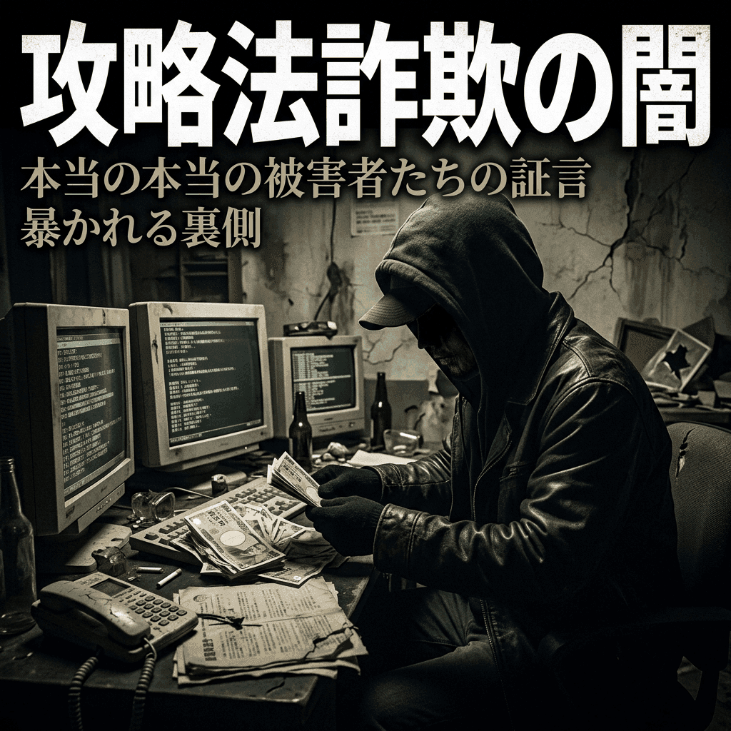 「年間1500万稼げる」の代償──攻略法詐欺と、その闇に沈んだ集団の話