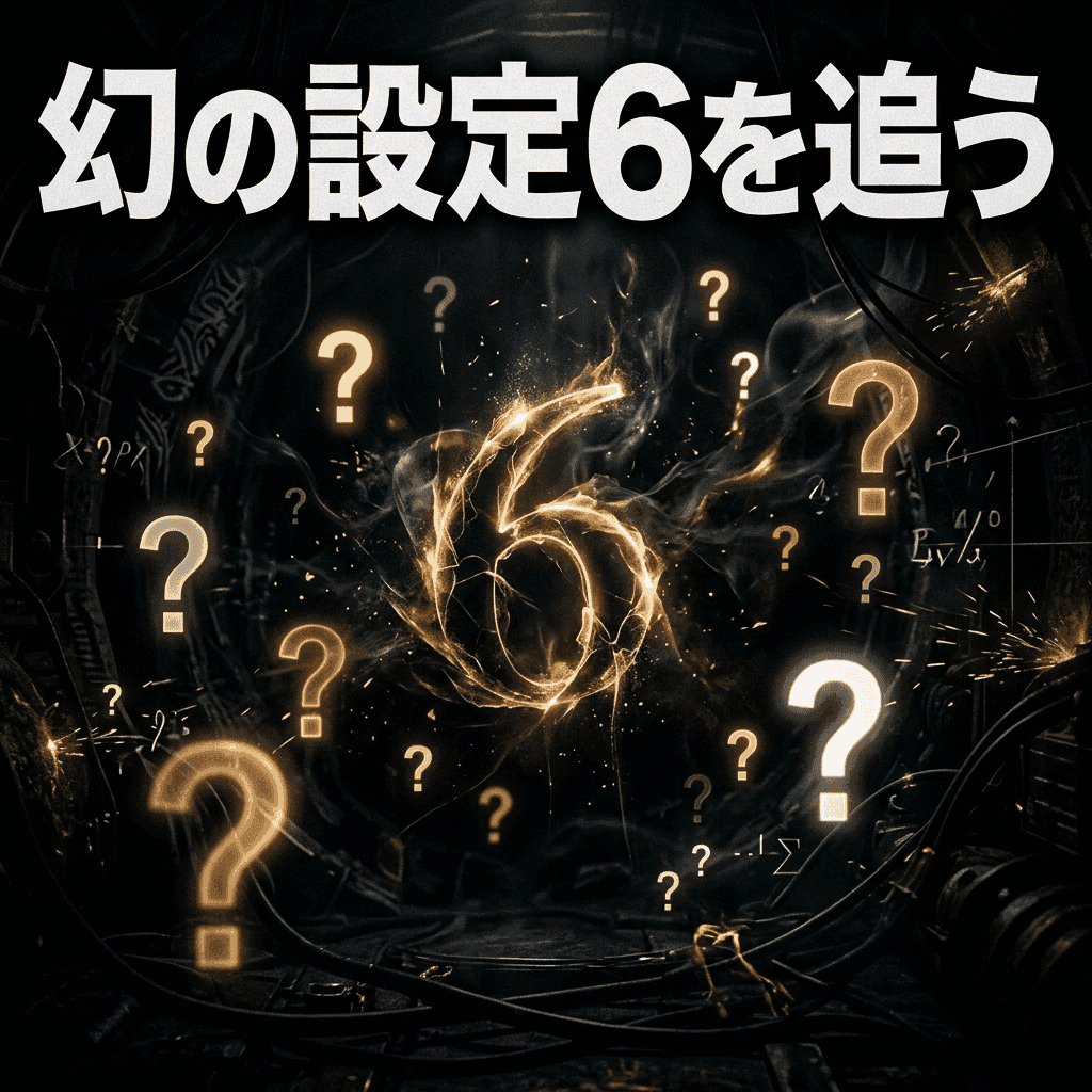 「設定6は都市伝説」は本当か|誰も見たことがない幻の高設定を追う