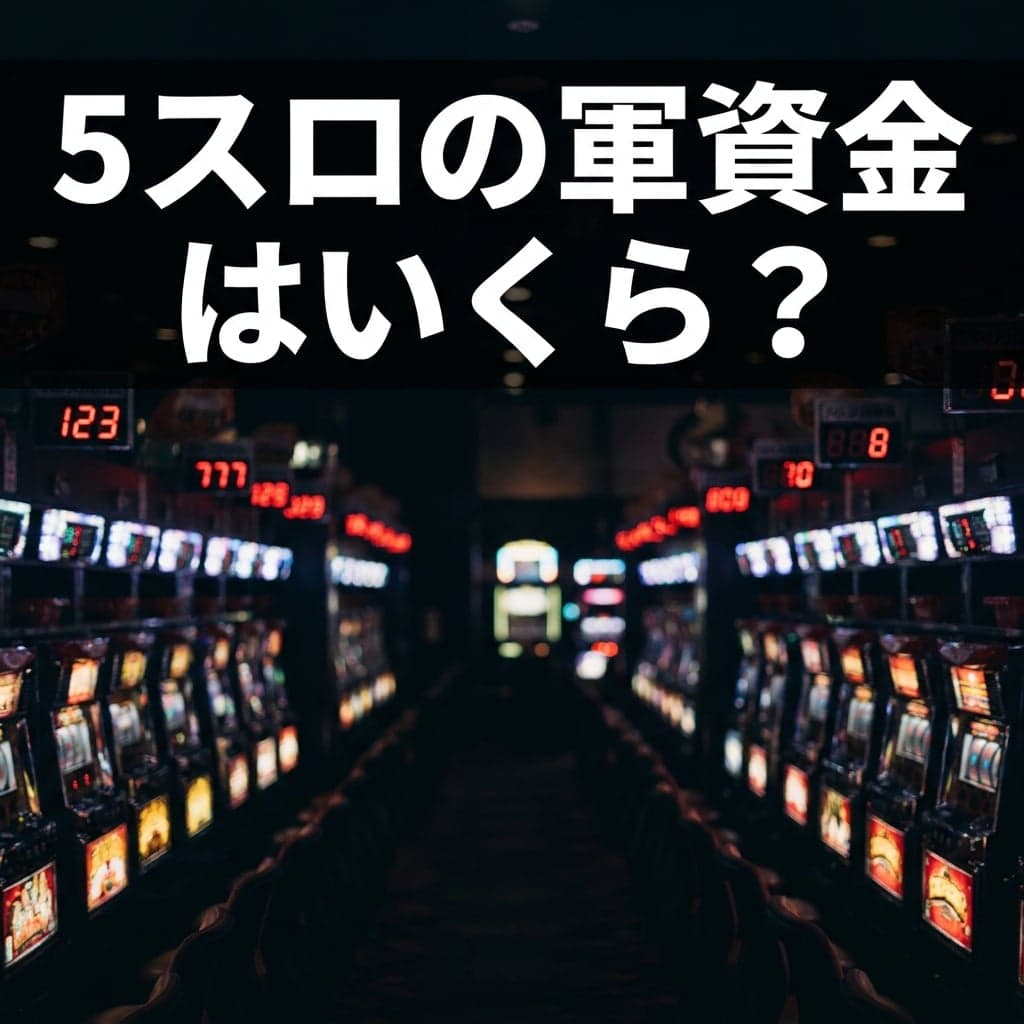 5スロの軍資金はいくら? 1万円で約1,600G — 2スロ・5スロ・10スロの予算早見表と遊び方