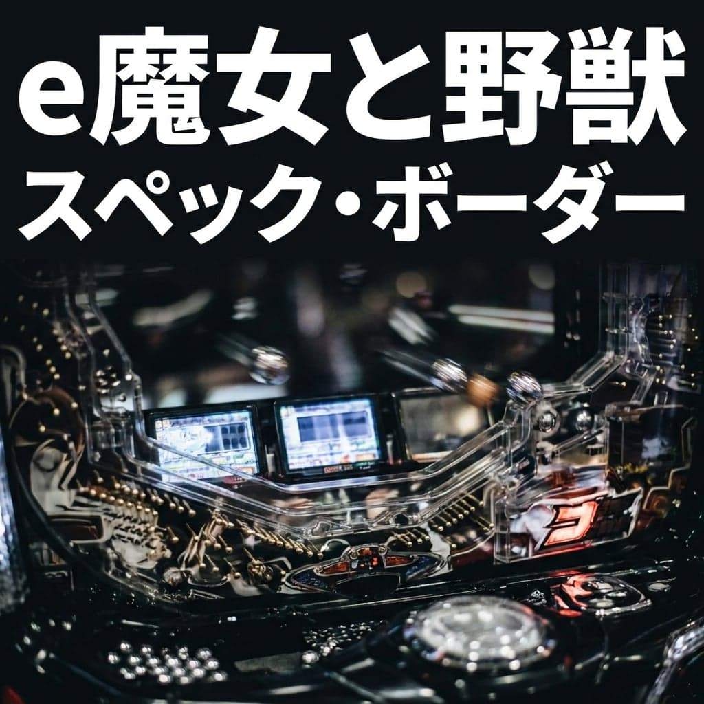 e魔女と野獣 スペック・ボーダー — 1/399×ST突入51%、RUSH初回の大当りは100%で運命分岐【9月7日導入】