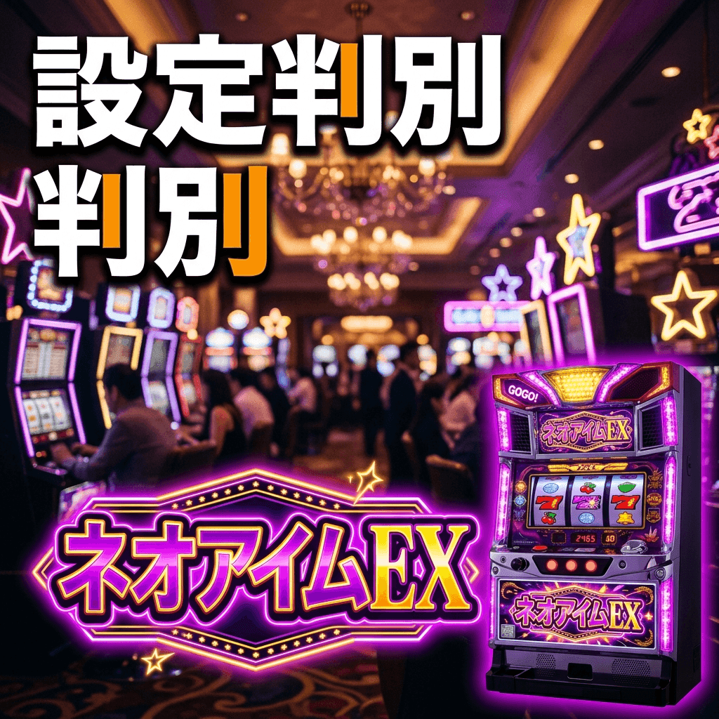 SネオアイムジャグラーEX 設定判別ガイド — 単独REGとぶどうで見抜く高設定