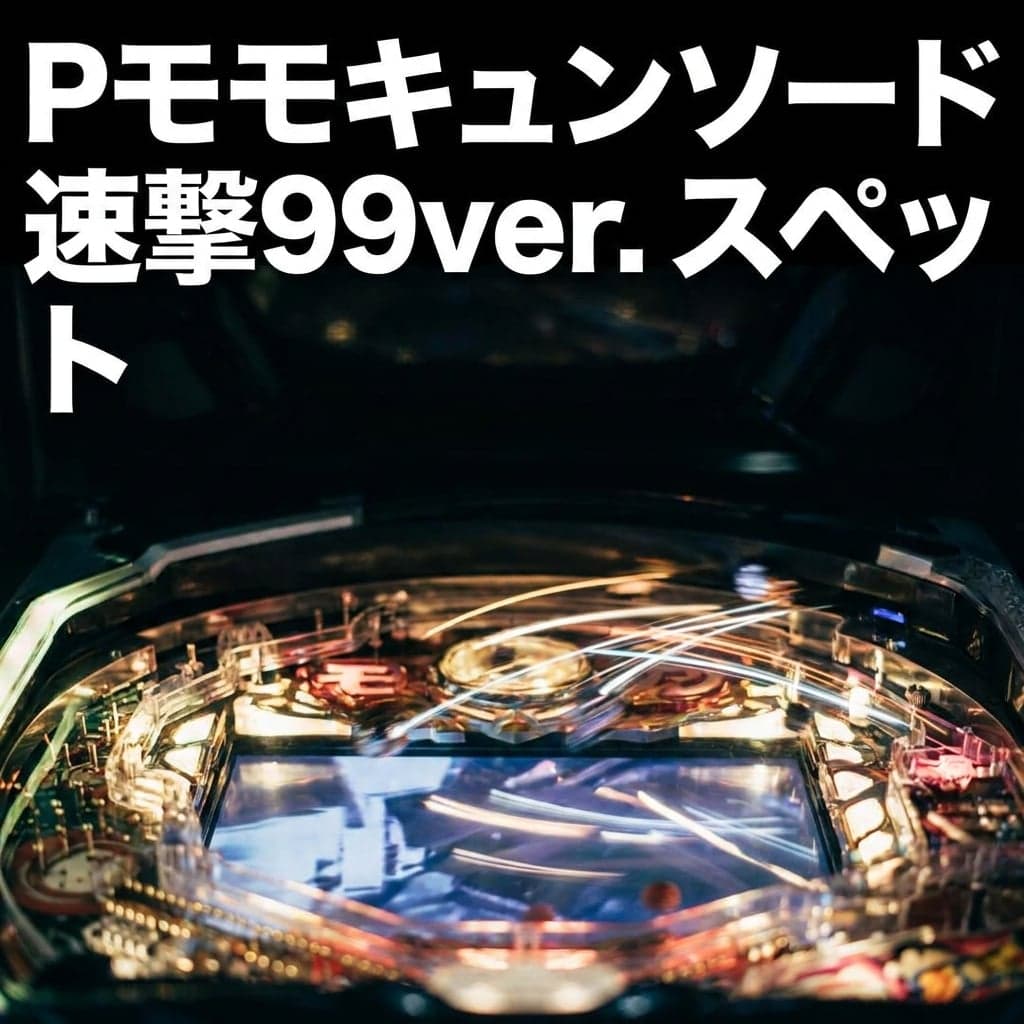 Pモモキュンソード 速撃99ver. スペック・ボーダー — 1/99.9×RUSHトータル継続約81%、右打ち中30%が1,000個