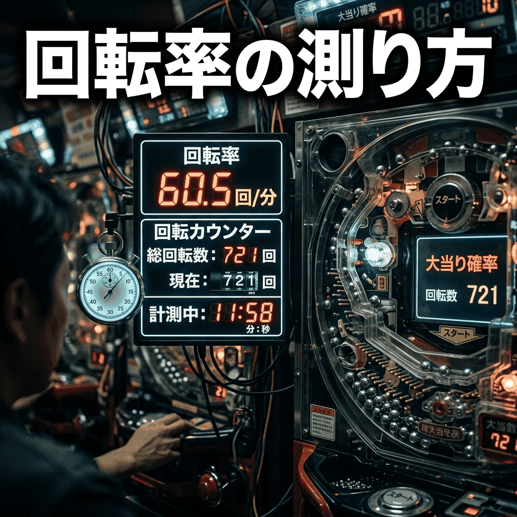 パチンコの回転率の測り方 — 千円で何回転かを正確に数える方法