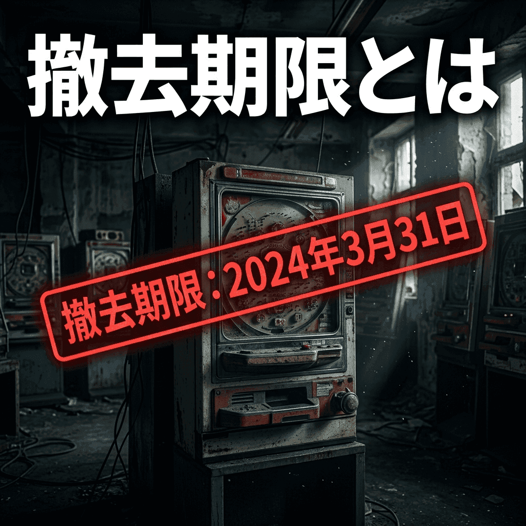 パチンコ・パチスロの撤去期限とは — 検定・認定・みなし機の違いと「いつまで打てるか」