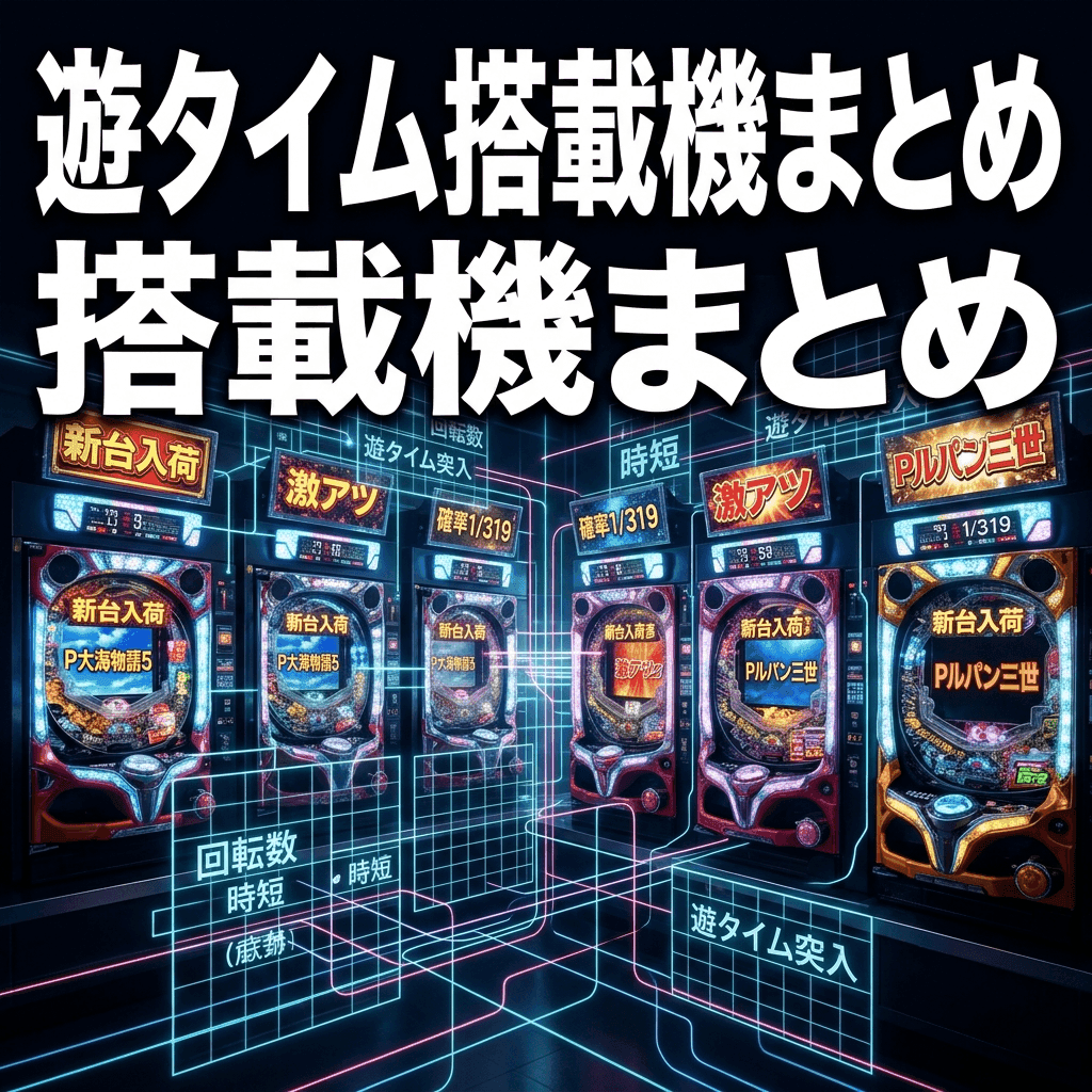 遊タイム搭載機の狙い目まとめ — 対応機種の発動回転数と「何回転から打てるか」