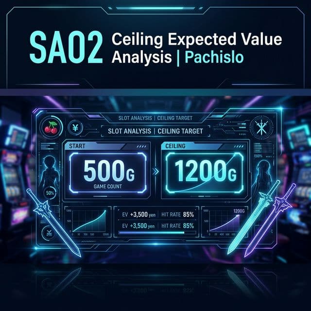 SAO2 天井期待値・狙い目・やめどき完全まとめ【スマスロ ソードアートオンライン2】