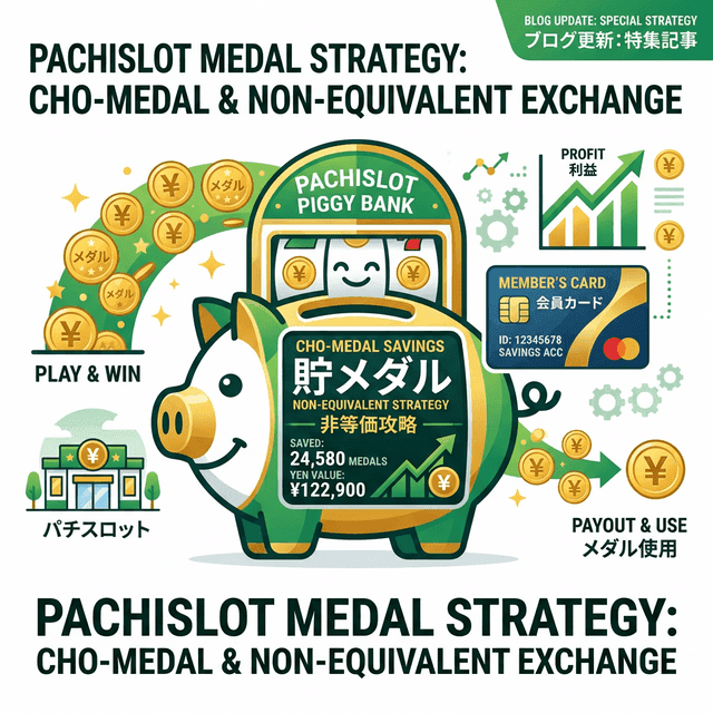貯メダル・貯玉の活用術|非等価ホールで差をつける方法