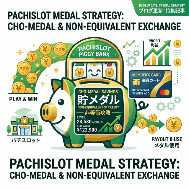 貯メダル・貯玉の活用術|非等価ホールで差をつける方法