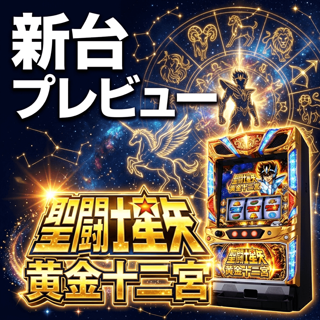 L聖闘士星矢 黄金十二宮 導入前まとめ — 上位AT千日戦争は継続率88%・期待枚数3,600枚【PV解禁】