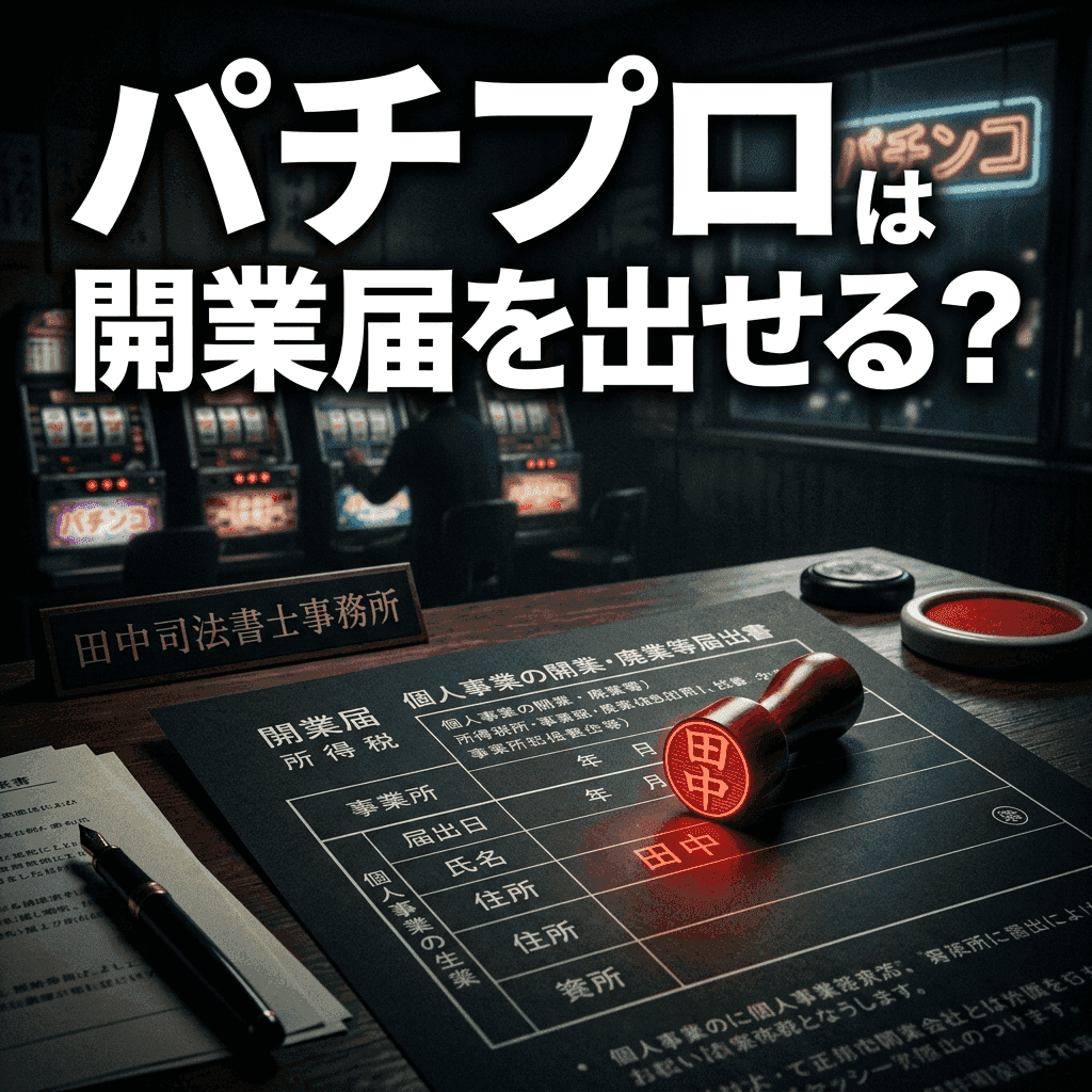 パチプロは開業届を出せる?パチスロを「事業所得」にできるのか問題