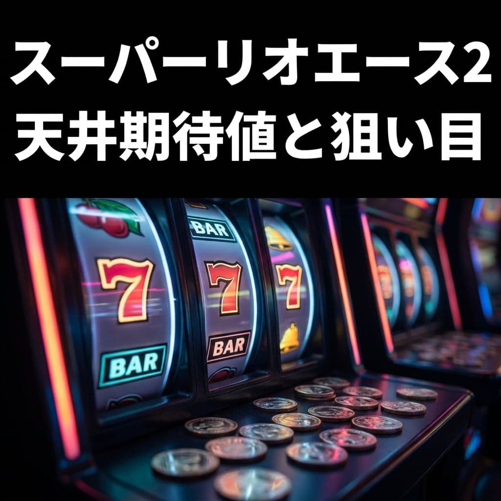 スーパーリオエース2 天井期待値と狙い目 — 750G+α・7スルー救済・リセット500G短縮まで