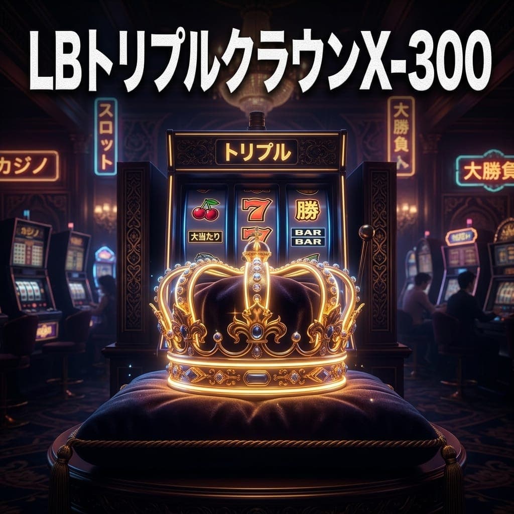 LBトリプルクラウンX-300 スペック・設定判別まとめ — BB約304枚のBT搭載ノーマル・出玉率97〜110%
