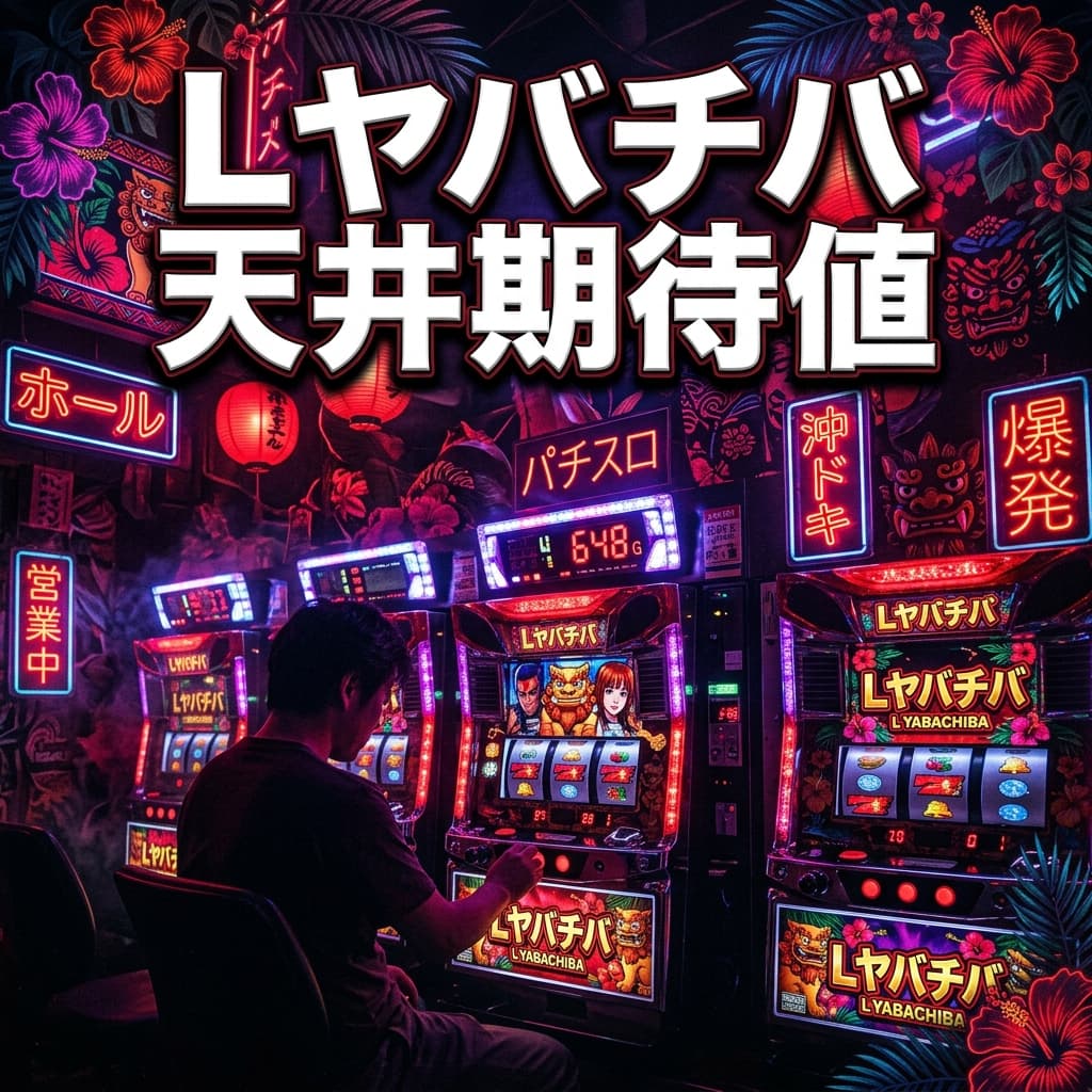 Lヤバチバ 天井期待値・狙い目・やめ時|999G+α×チェリー40回の2系統天井とベル集中設定判別【チバリヨ最新作】