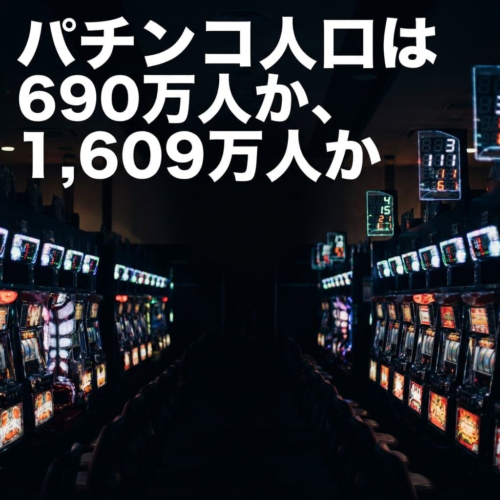 パチンコ人口は690万人か、1,609万人か — 2026年に出そろった3つの推計と、打ち手が使える「平均の負け額」